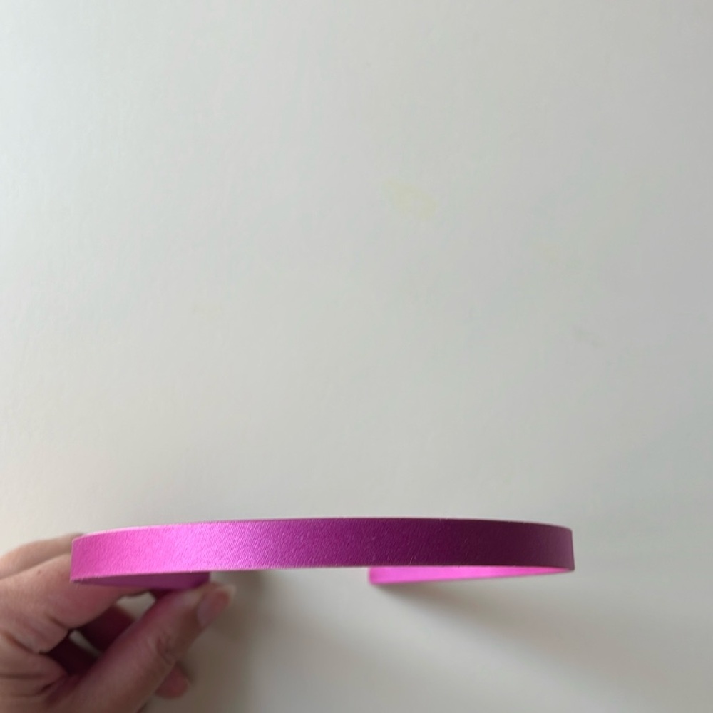 J. Crew Purple Satin Skinny Headband - Picture 3 of 6